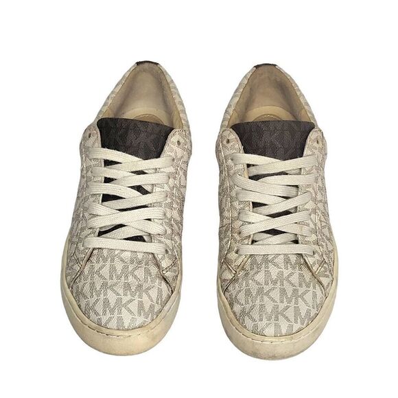 Michael Kors Women's Keaton Lace Up Shoe Tan|Beige Size 6M - Picture 1 of 12